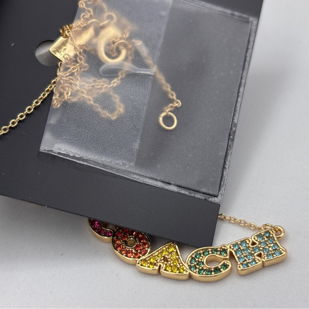 Coach Rainbow Signature Necklace - Picture 3 of 3